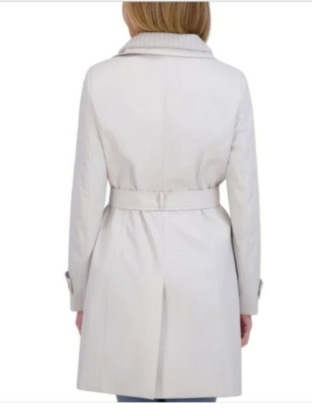 Nwt Halston Chic Women's Gray Trench Coat Size XXL - Picture 5 of 5